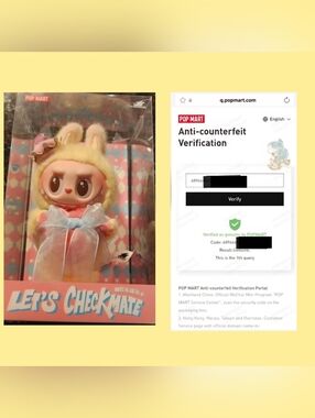 Authentic New POP MART "Let's Checkmate" Labubu